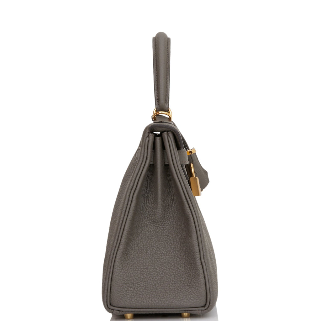 Hermes Kelly Retourne 25 Etain Togo Gold Hardware Payment 2 of 2 for VC