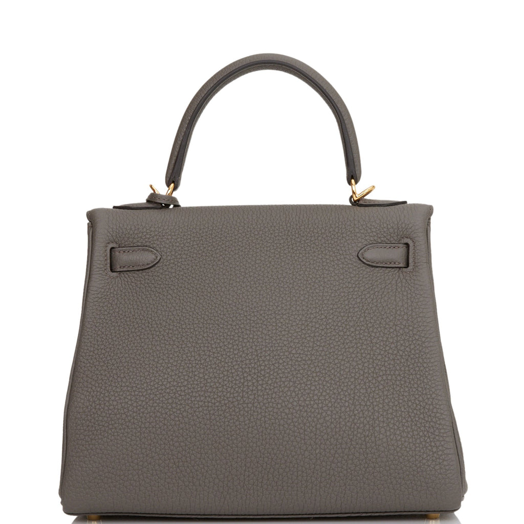 Hermes Kelly Retourne 25 Etain Togo Gold Hardware Payment 2 of 2 for VC