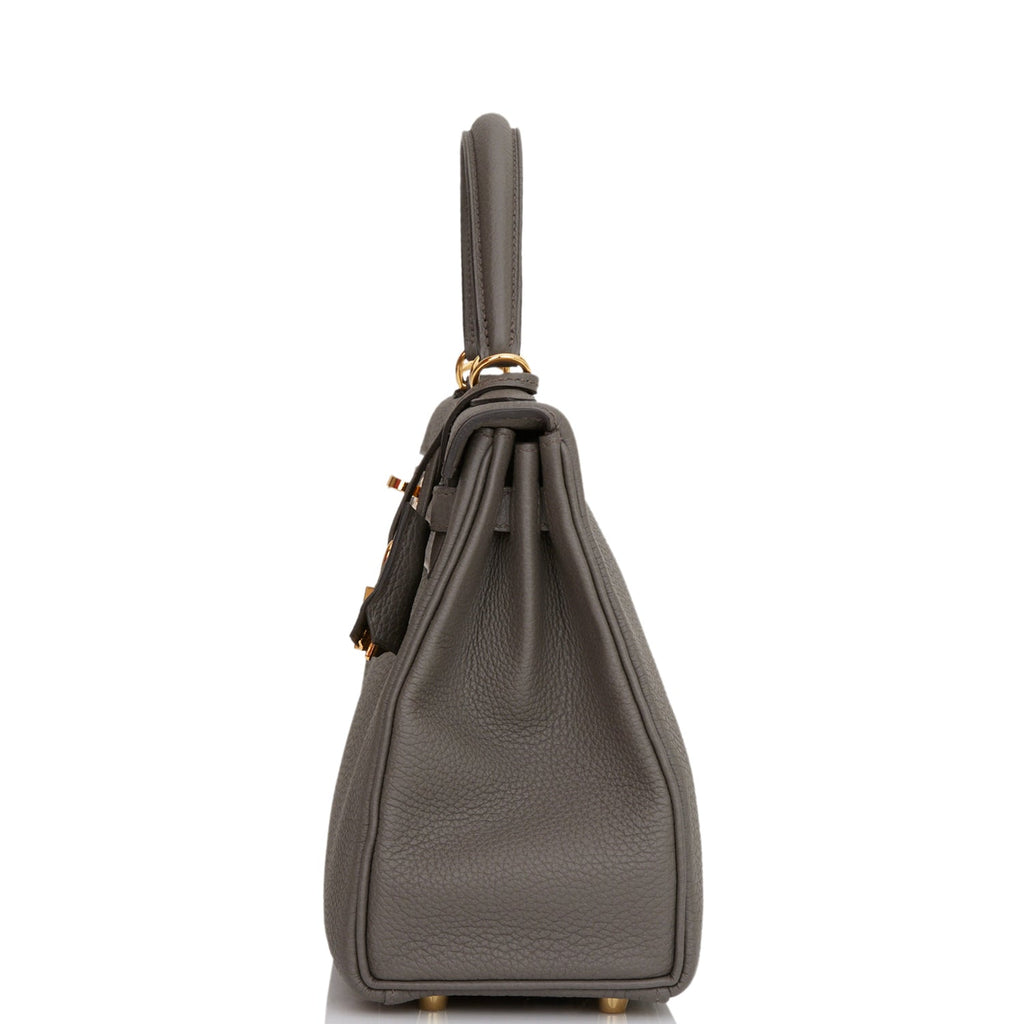 Hermes Kelly Retourne 25 Etain Togo Gold Hardware Payment 2 of 2 for VC