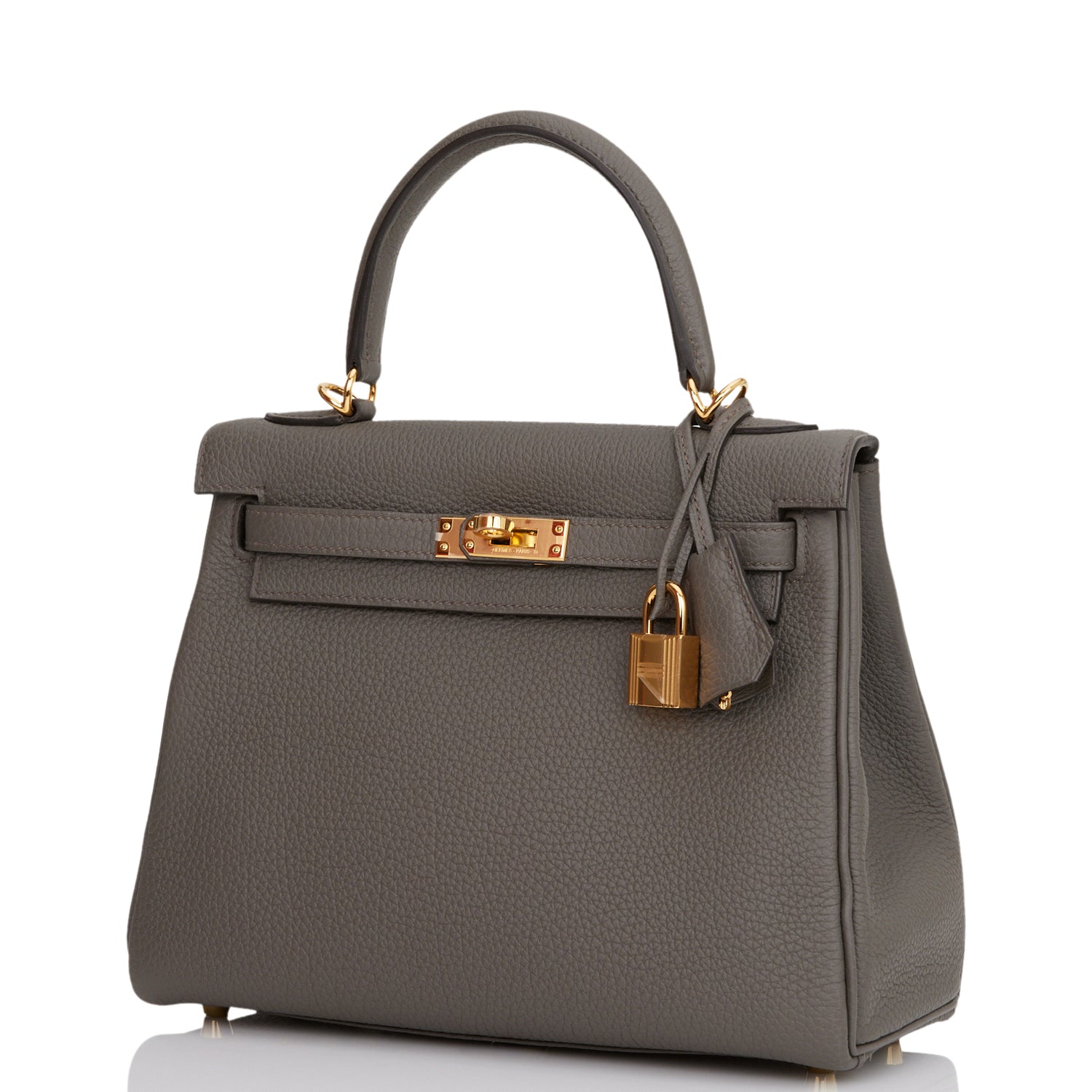 Hermes Kelly Retourne 25 Etain Togo Gold Hardware Payment 2 of 2 for VC