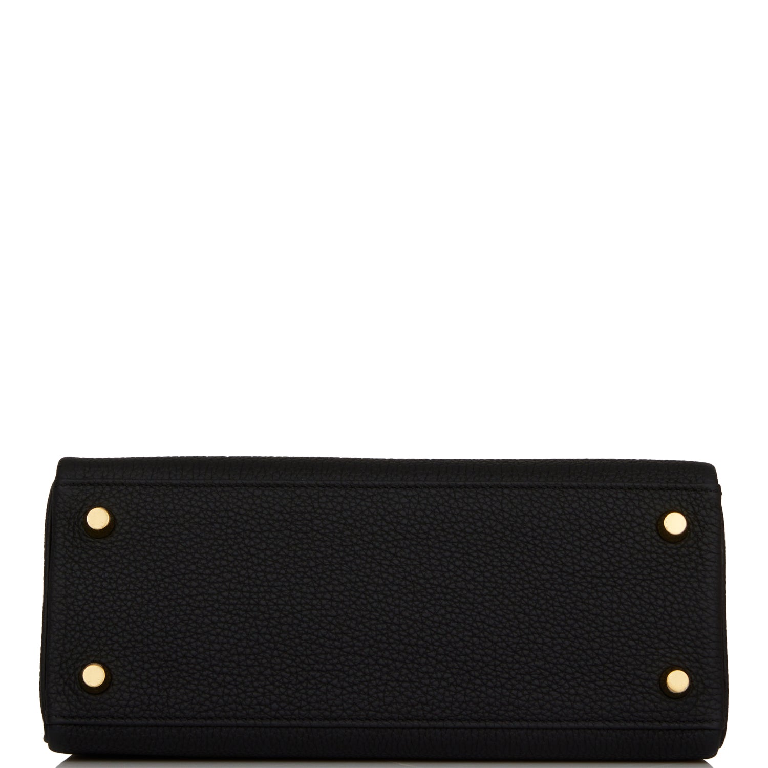 Hermes Kelly Retourne 25 Black Togo and Lizard Touch Gold Hardware