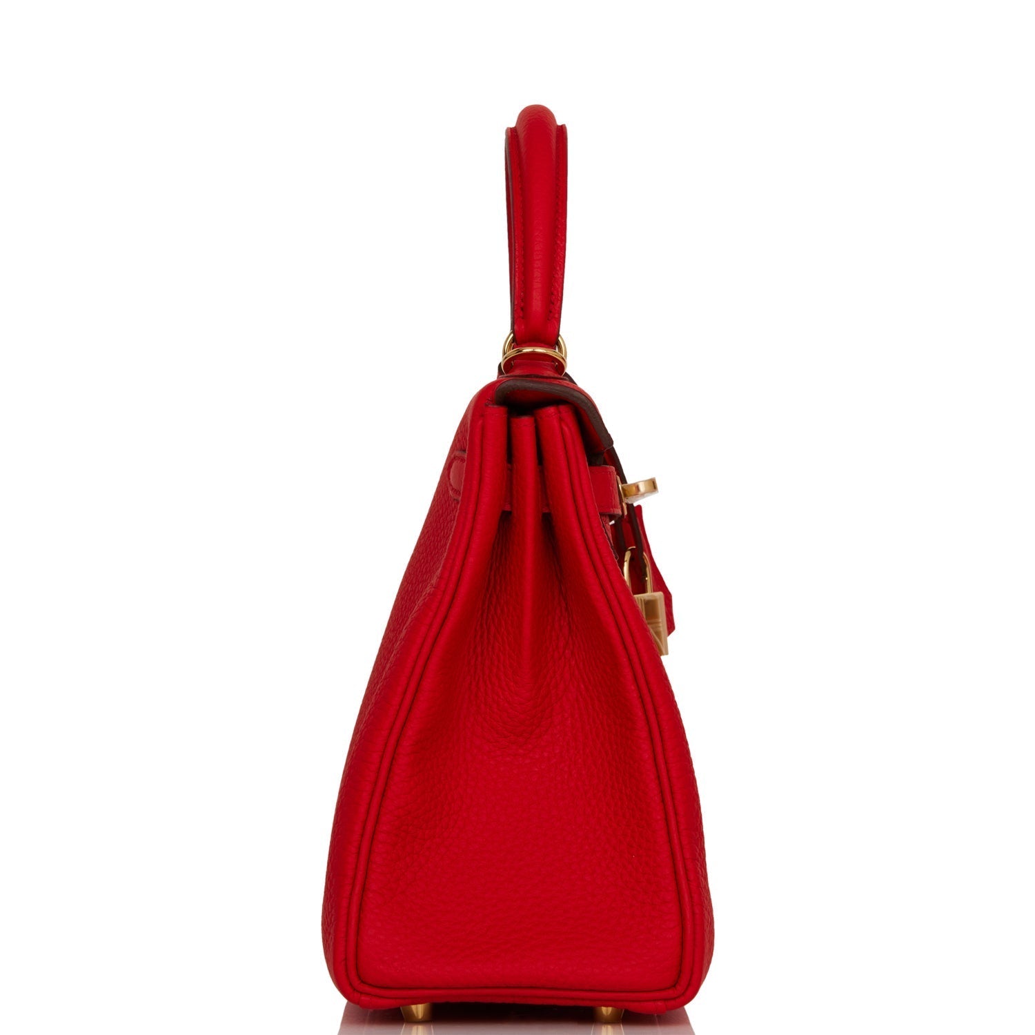 Hermes Special Order (HSS) Kelly Retourne 25 Rouge de Coeur Verso Togo Permabrass Hardware