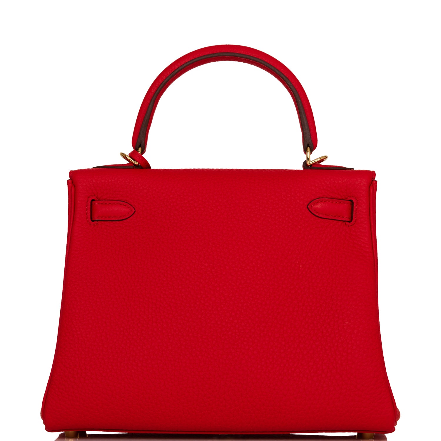 Hermes Special Order (HSS) Kelly Retourne 25 Rouge de Coeur Verso Togo Permabrass Hardware