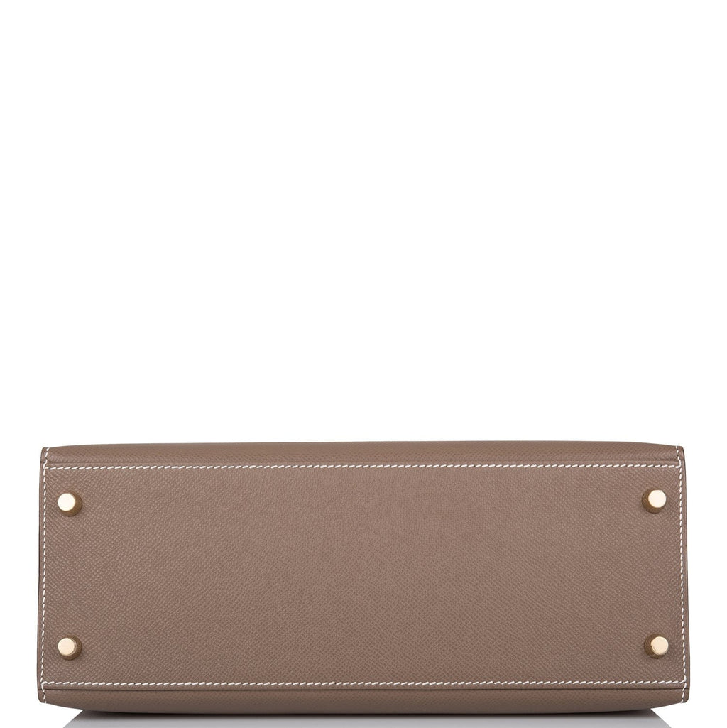Hermes Etoupe Epsom Sellier Kelly 28cm Gold Hardware