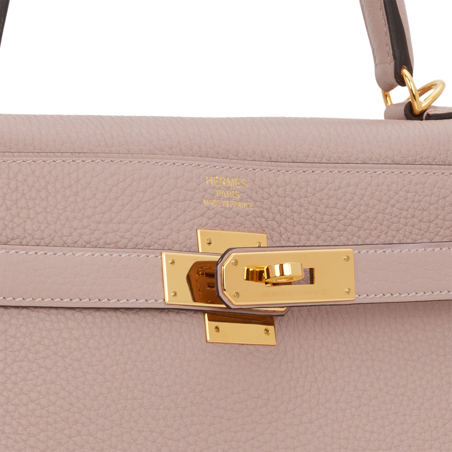 Pre-owned Hermes Kelly Retourne 32 Glycine Clemence Gold Hardware - Payment 3