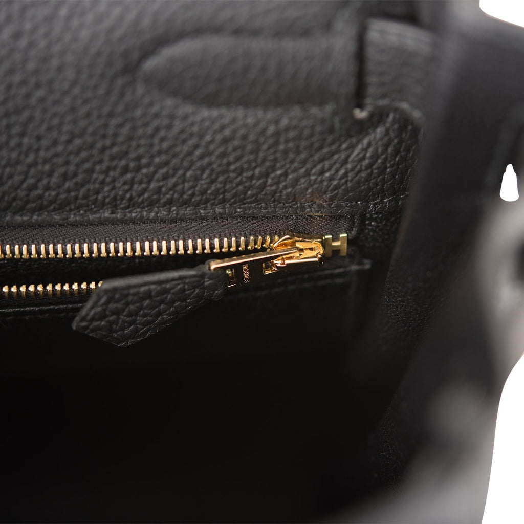 Hermes Black Togo Retourne Kelly 32cm Gold Hardware
