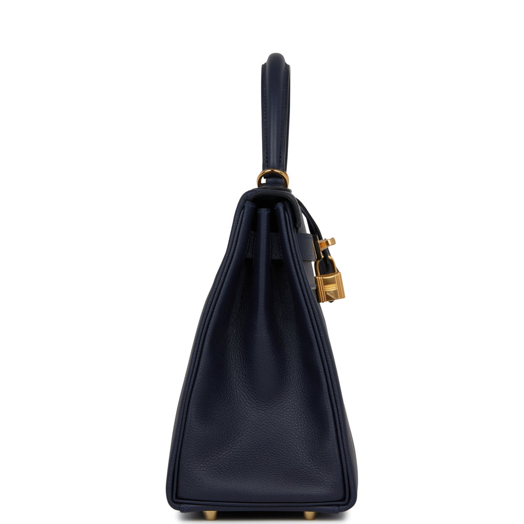 Hermes Kelly Retourne 28 Bleu Nuit Evercolor Gold Hardware - Payment 1 for NN