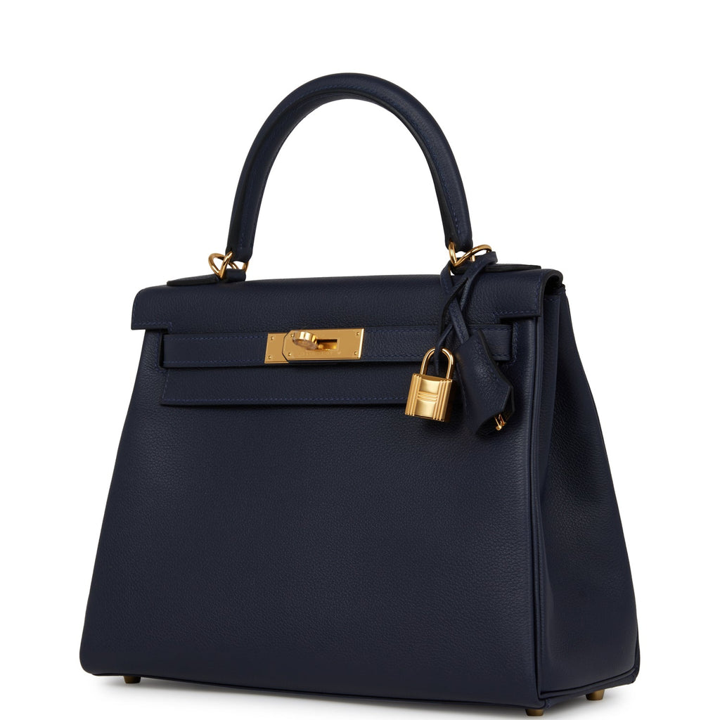 Hermes Kelly Retourne 28 Bleu Nuit Evercolor Gold Hardware - Payment 2 for NN