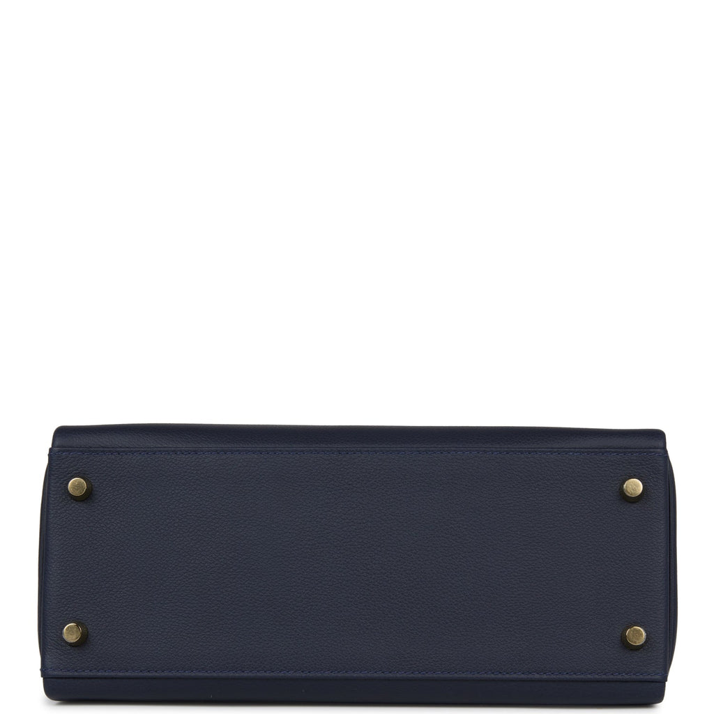Hermes Kelly Retourne 28 Bleu Nuit Evercolor Gold Hardware - Payment 1 for NN