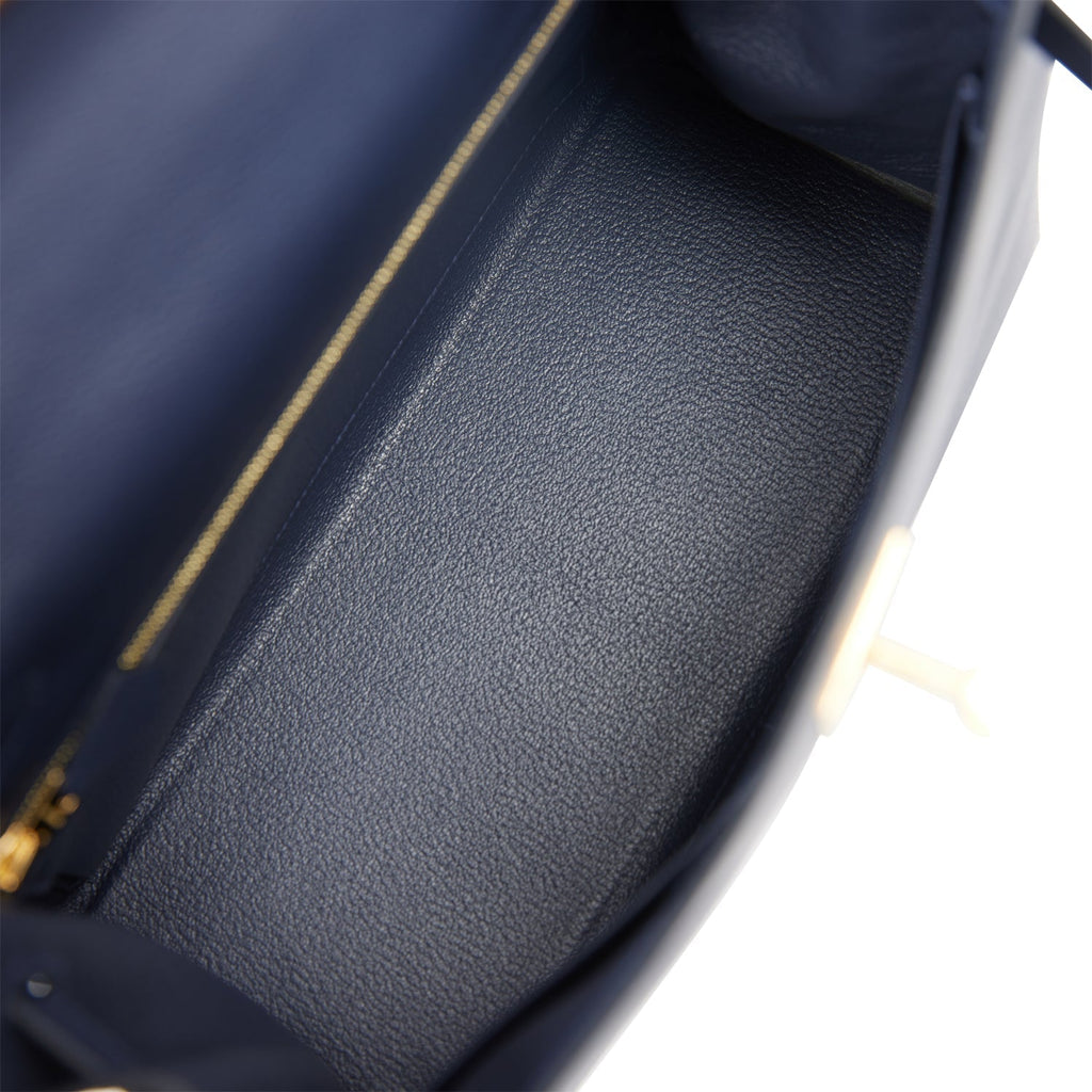 Hermes Kelly Retourne 28 Bleu Nuit Evercolor Gold Hardware - Payment 1 for NN