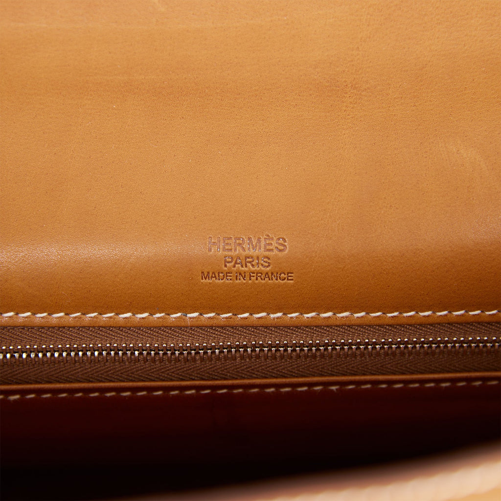 Hermes Grizzly Kelly Retourne 32 Fauve Au Galop Barenia Palladium Hardware