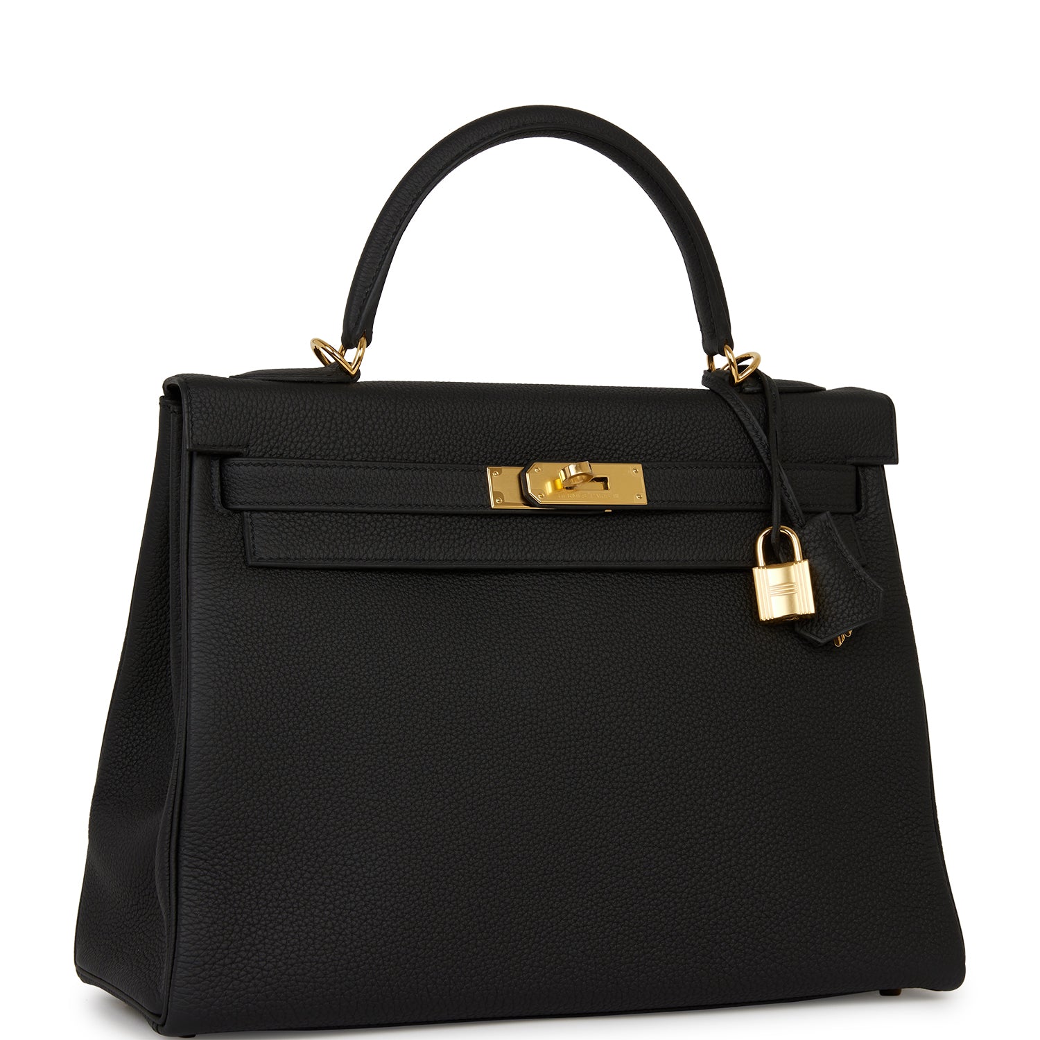 Hermes Kelly Retourne 32 Black Togo Gold Hardware (Payment 1)