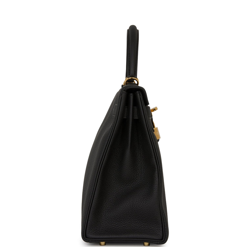 Hermes Kelly Retourne 32 Black Togo Gold Hardware (Payment 1)