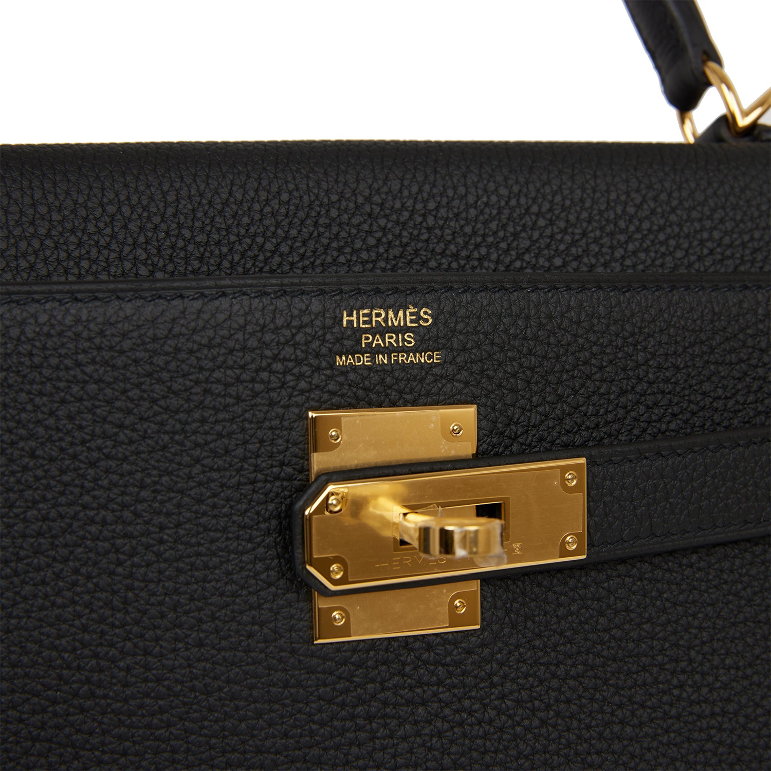 Hermes Kelly Retourne 32 Black Togo Gold Hardware (Payment 3)