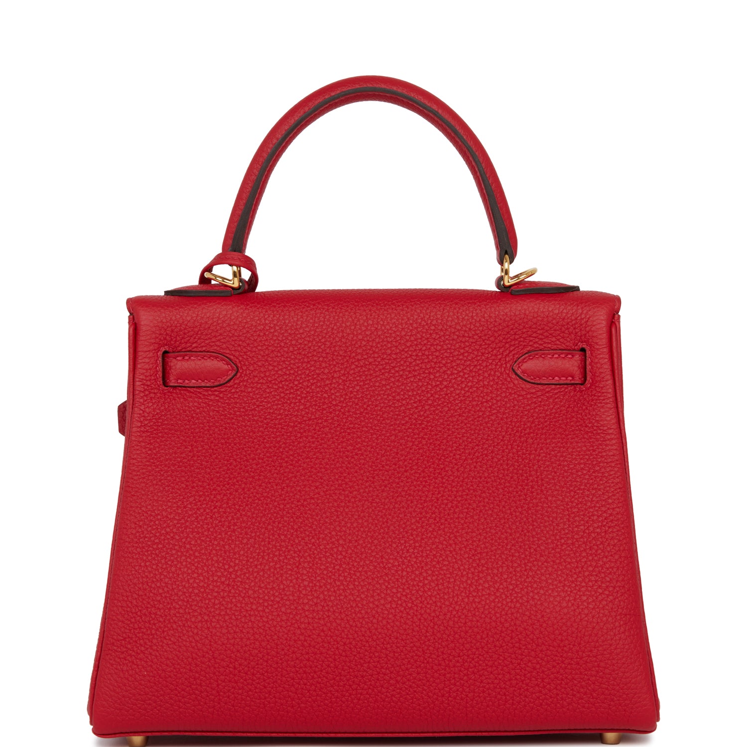 Hermes Kelly Retourne 25 Rouge Casaque Togo Gold Hardware