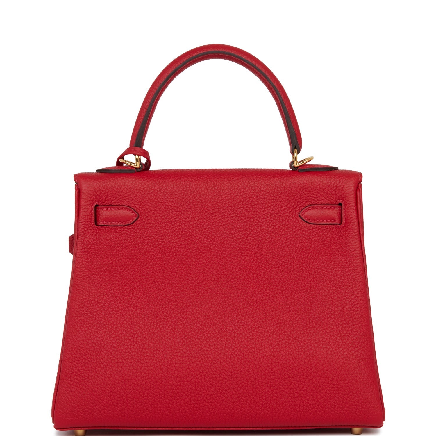 Hermes Kelly Retourne 25 Rouge Casaque Togo Gold Hardware - Payment 1
