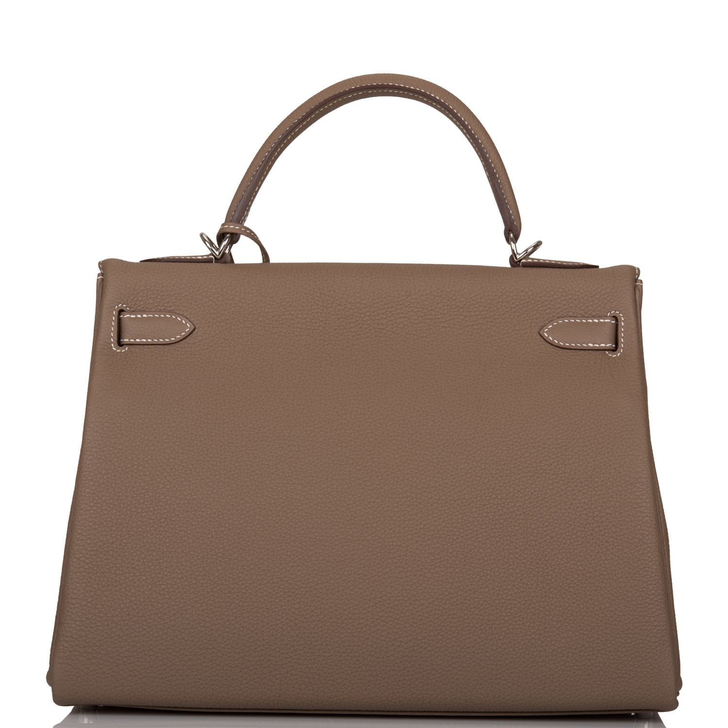 Hermes Kelly Retourne 32 Etoupe Togo Palladium Hardware