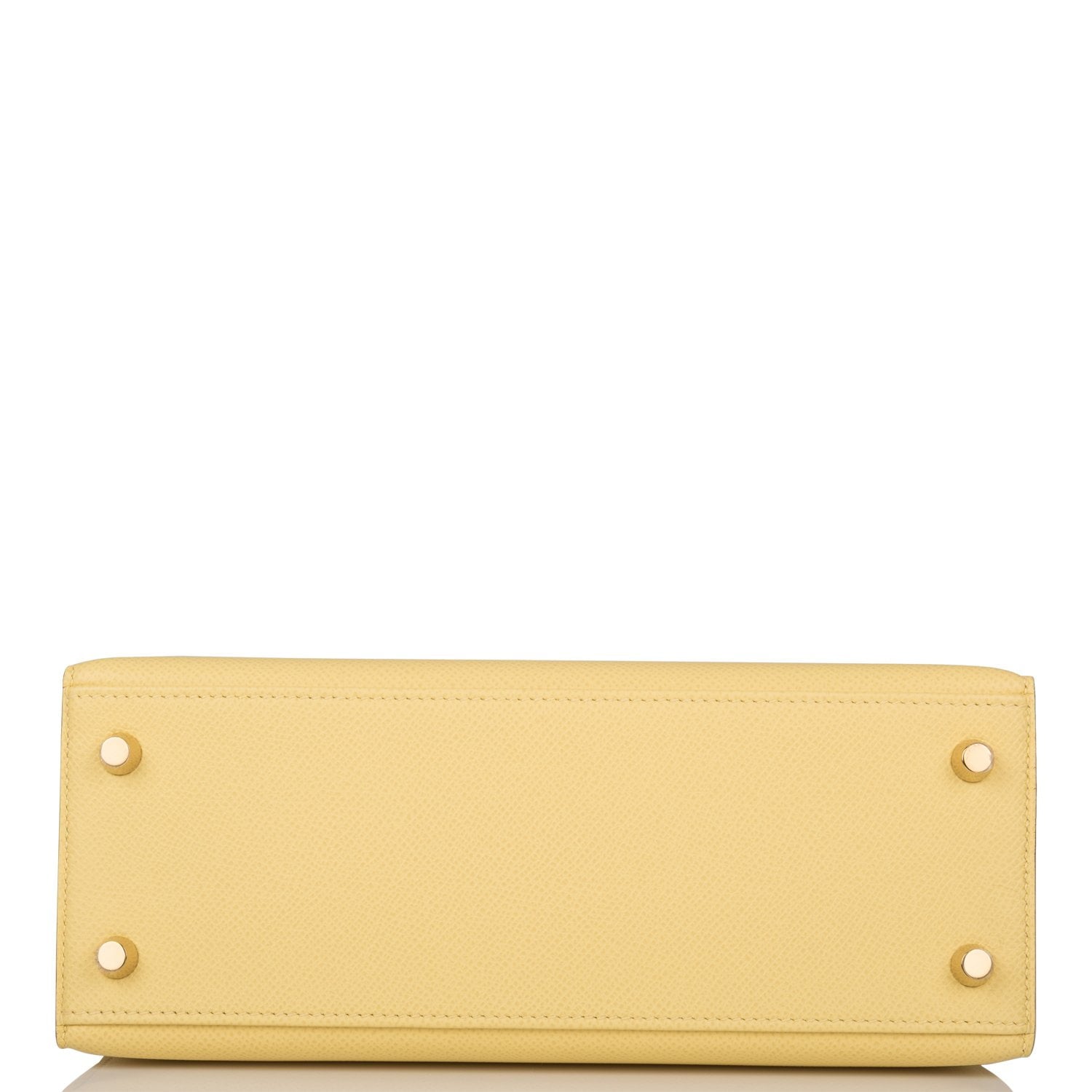 Hermes Kelly Sellier 25 Jaune Poussin Epsom Gold Hardware