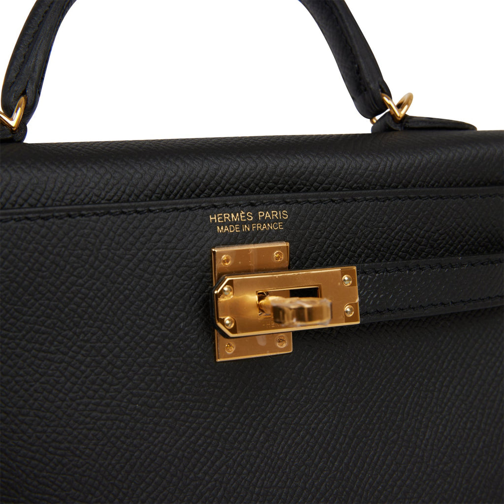 Hermes Kelly Sellier 20 Black Epsom Gold Hardware - Payment 2 for YT