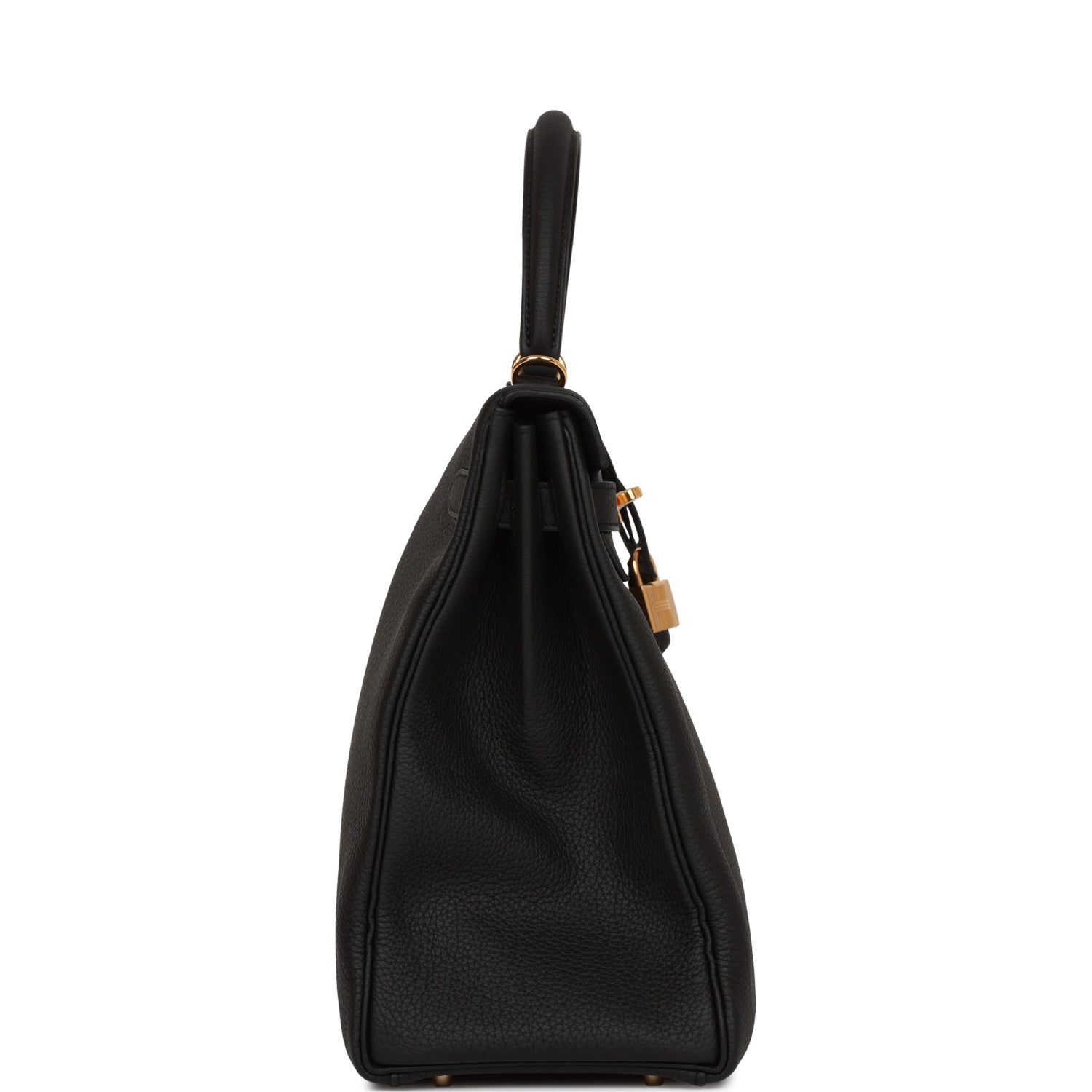 Hermes Kelly Retourne 35 Black Togo Gold Hardware