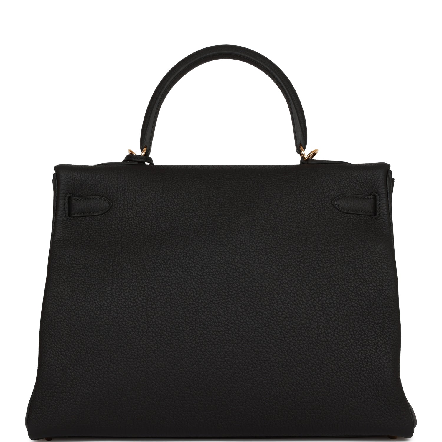 Hermes Kelly Retourne 35 Black Togo Gold Hardware
