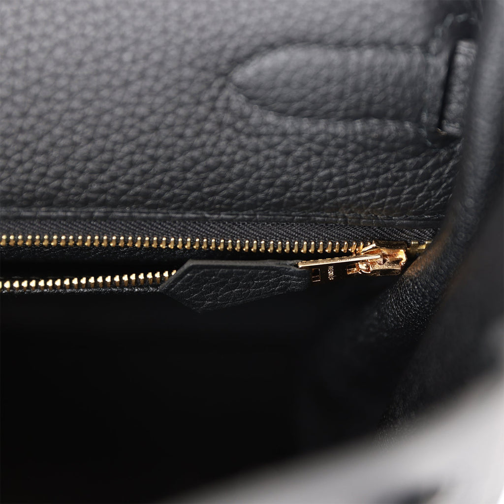 Hermes Kelly Retourne 35 Black Togo Gold Hardware