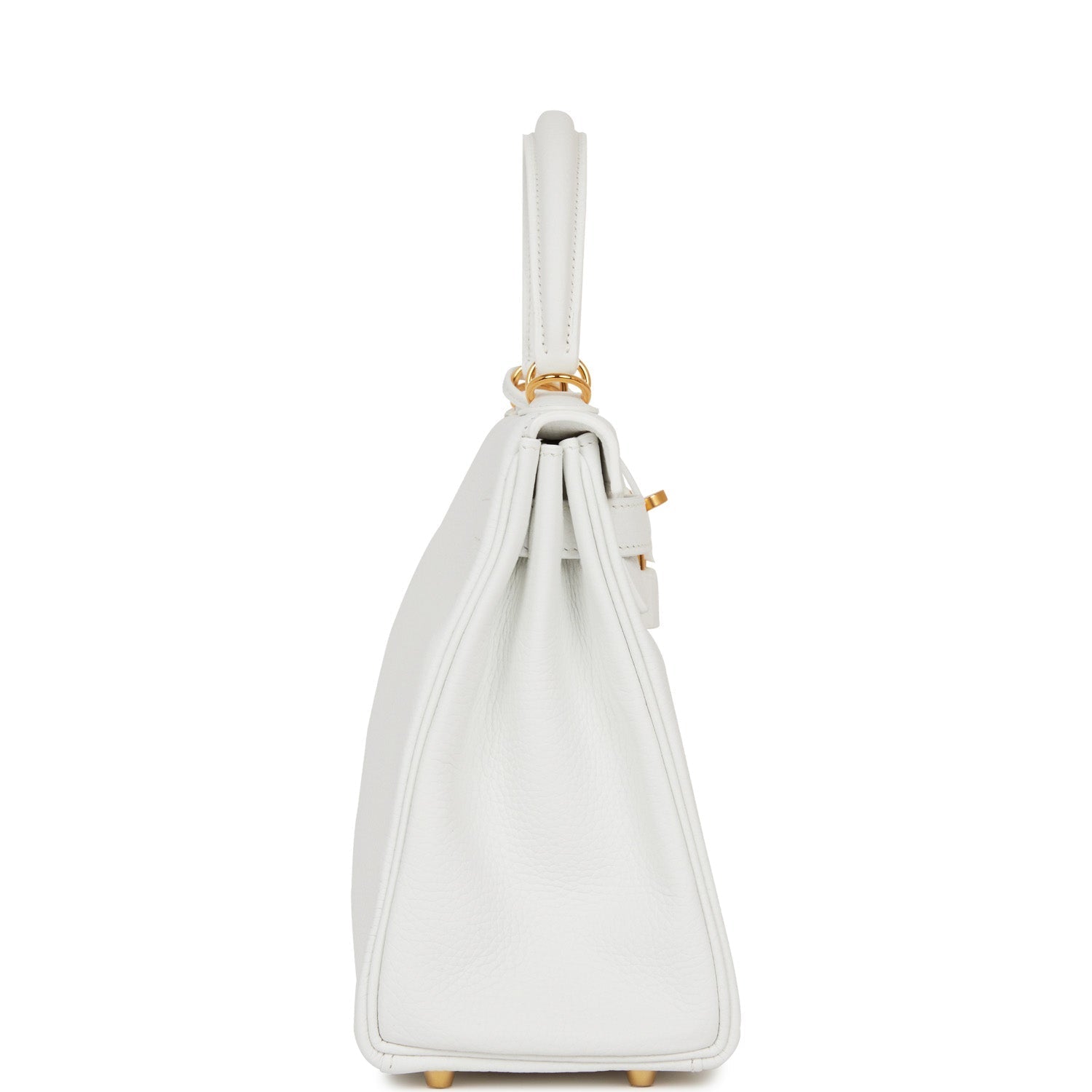 Hermes Kelly Retourne 28 White Clemence Gold Hardware Payment 1 of 2