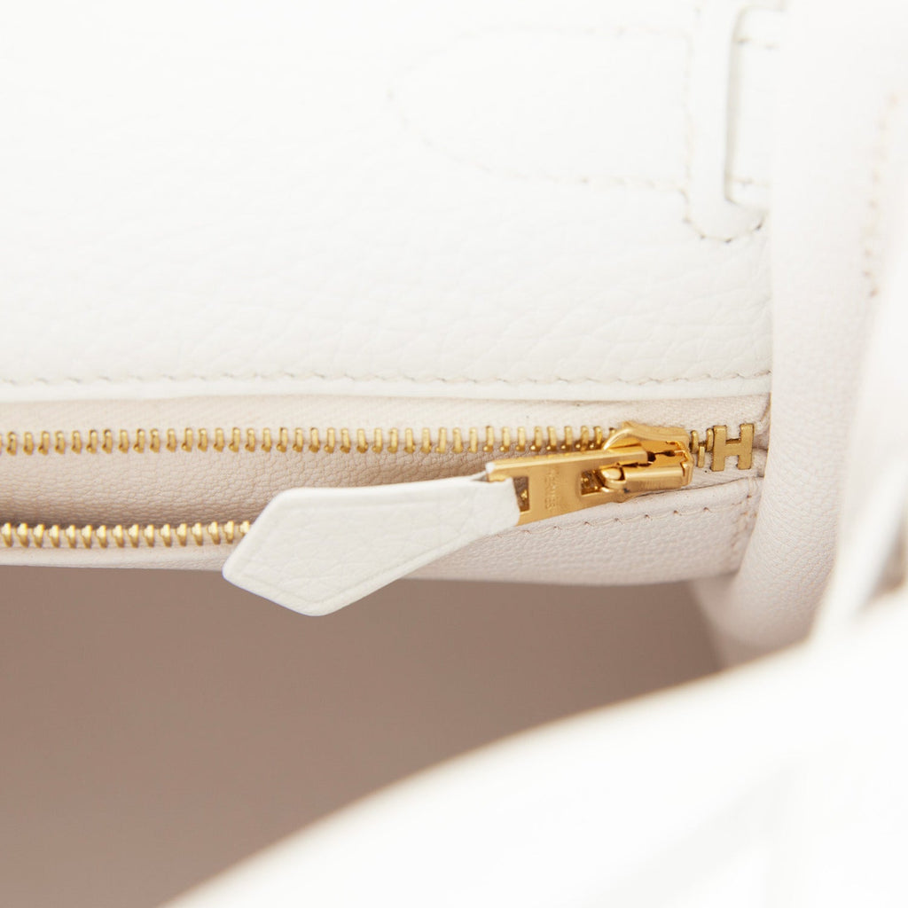 Hermes Kelly Retourne 28 White Clemence Gold Hardware Payment 1 of 2