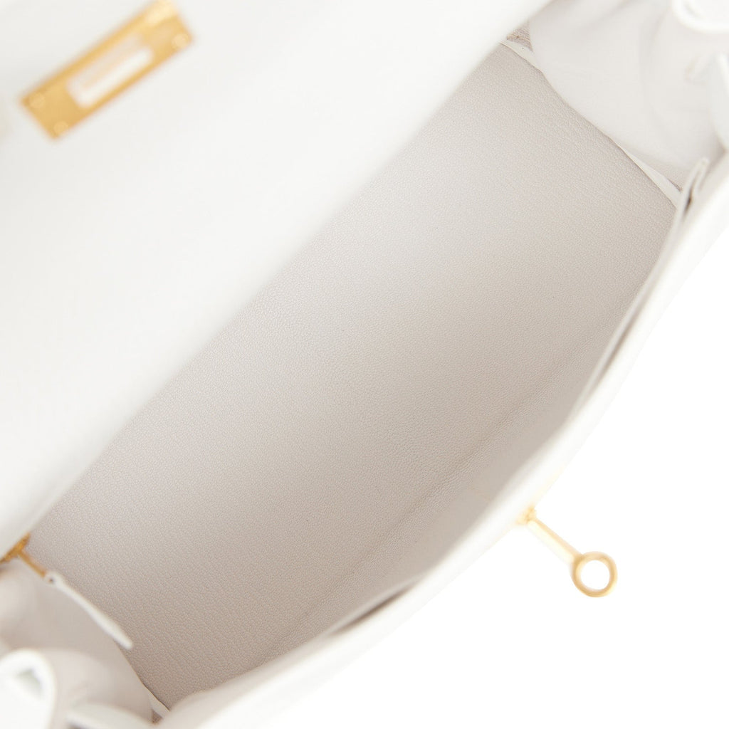 Hermes Kelly Retourne 28 White Clemence Gold Hardware Payment 2 of 2
