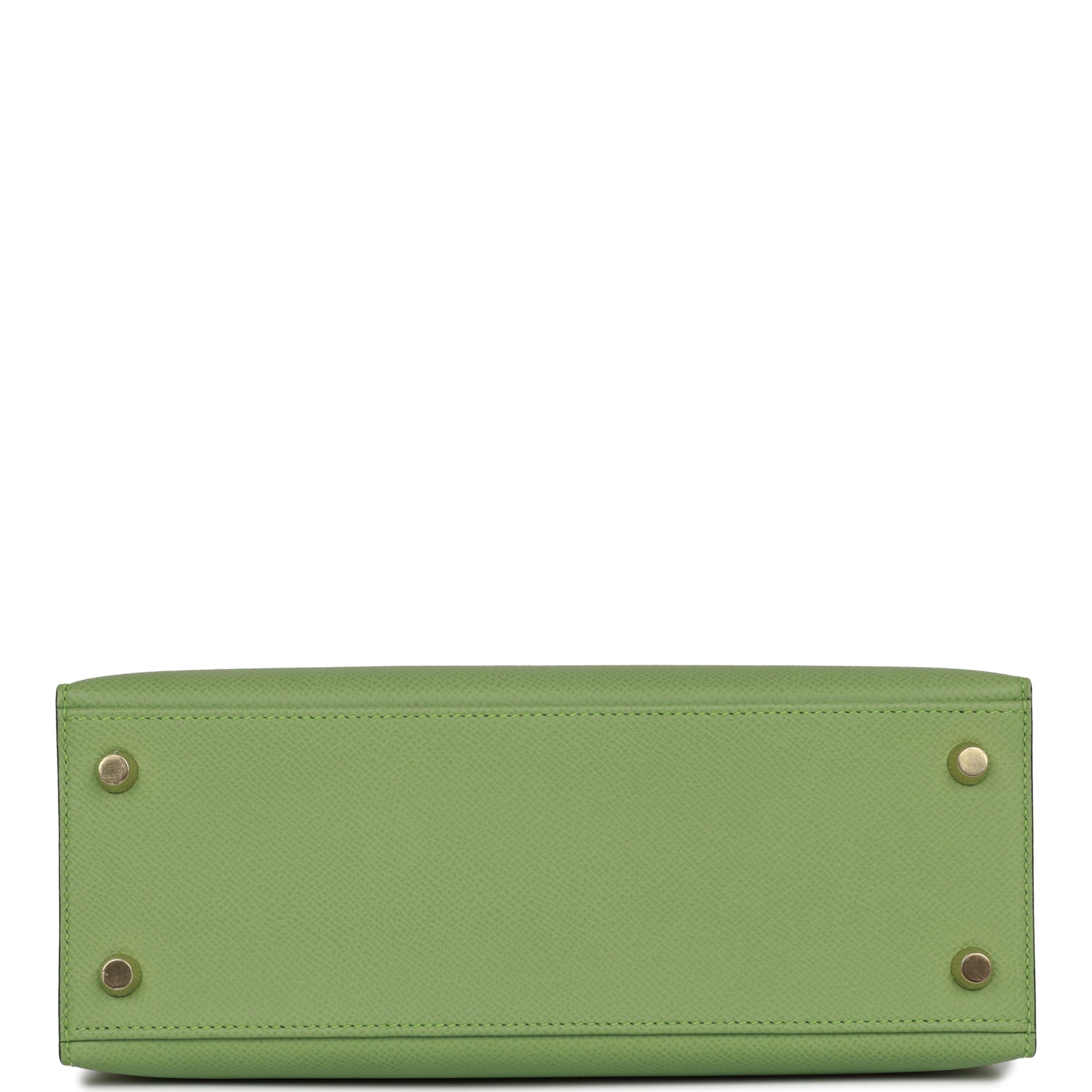 Hermes Kelly Sellier 25 Vert Criquet Epsom Gold Hardware