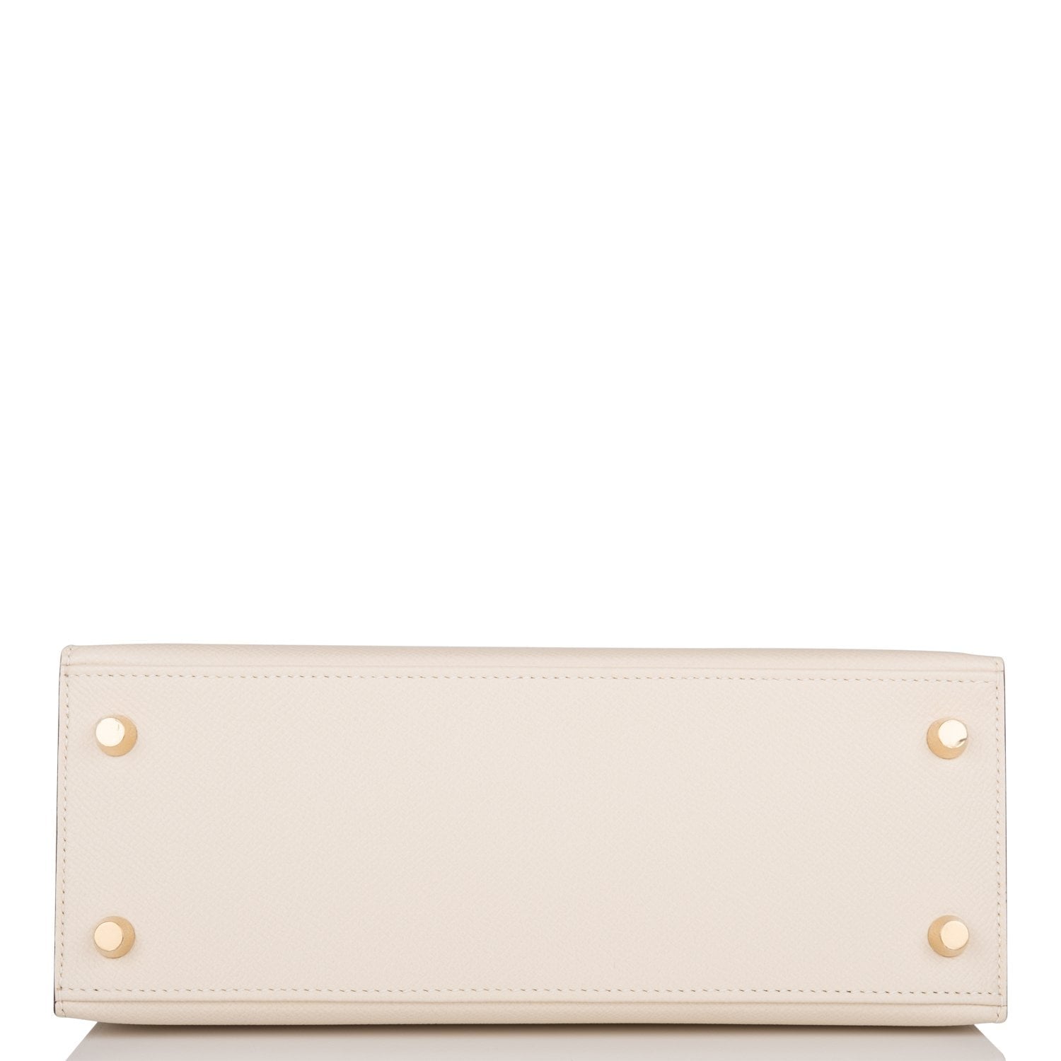 Hermes Special Order (HSS) Kelly Sellier 25 Etoupe and Craie Epsom brushed Gold Hardware