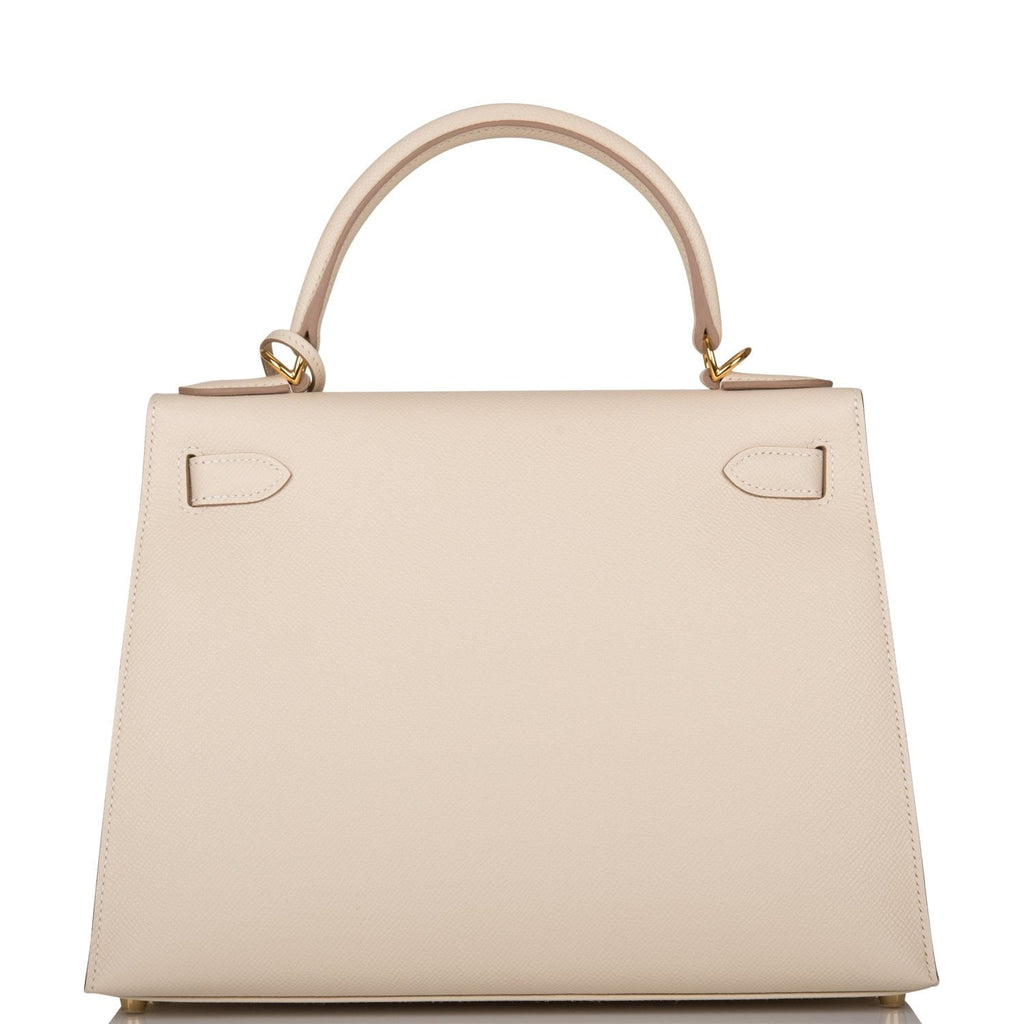 Hermes Craie Epsom Sellier Kelly 28cm Gold Hardware