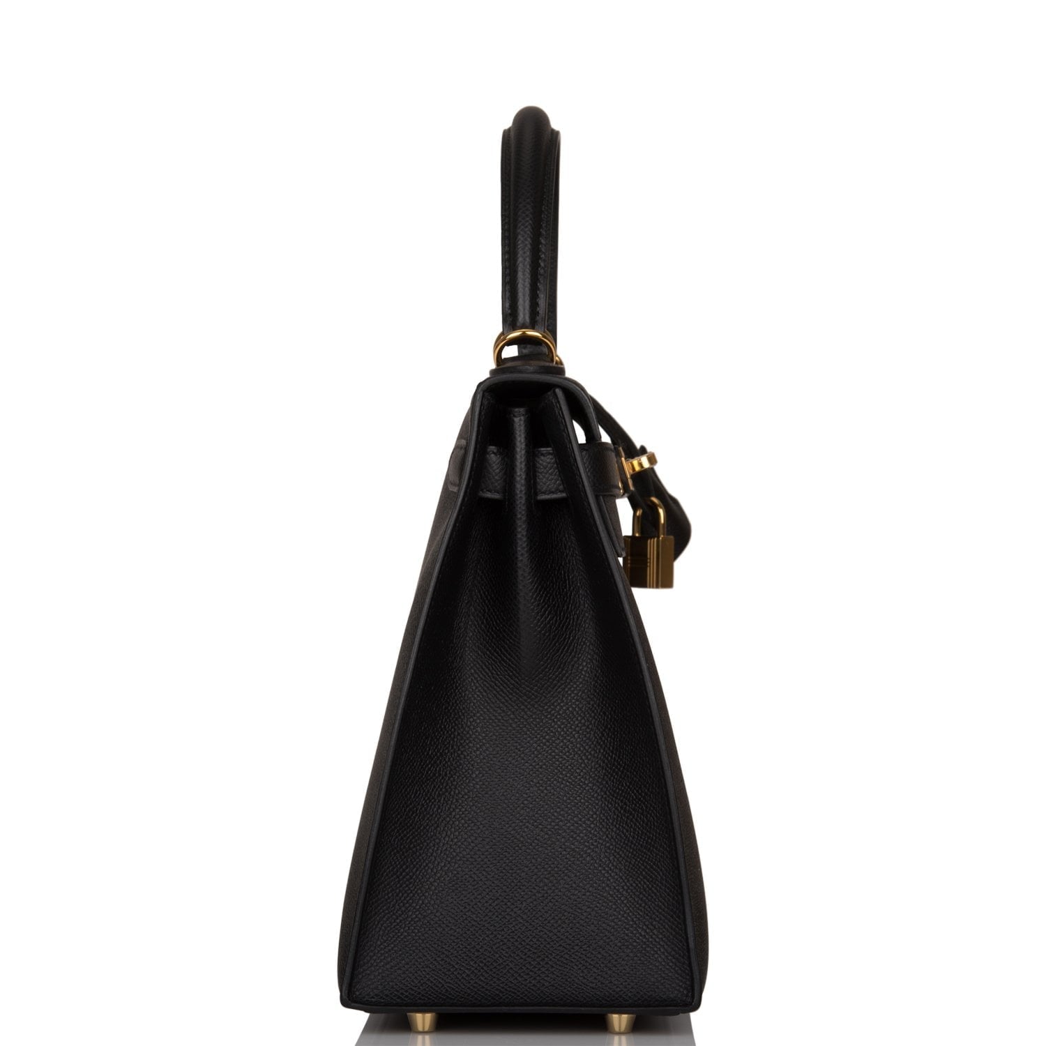 Hermes Black Epsom Sellier Kelly 28cm Gold Hardware