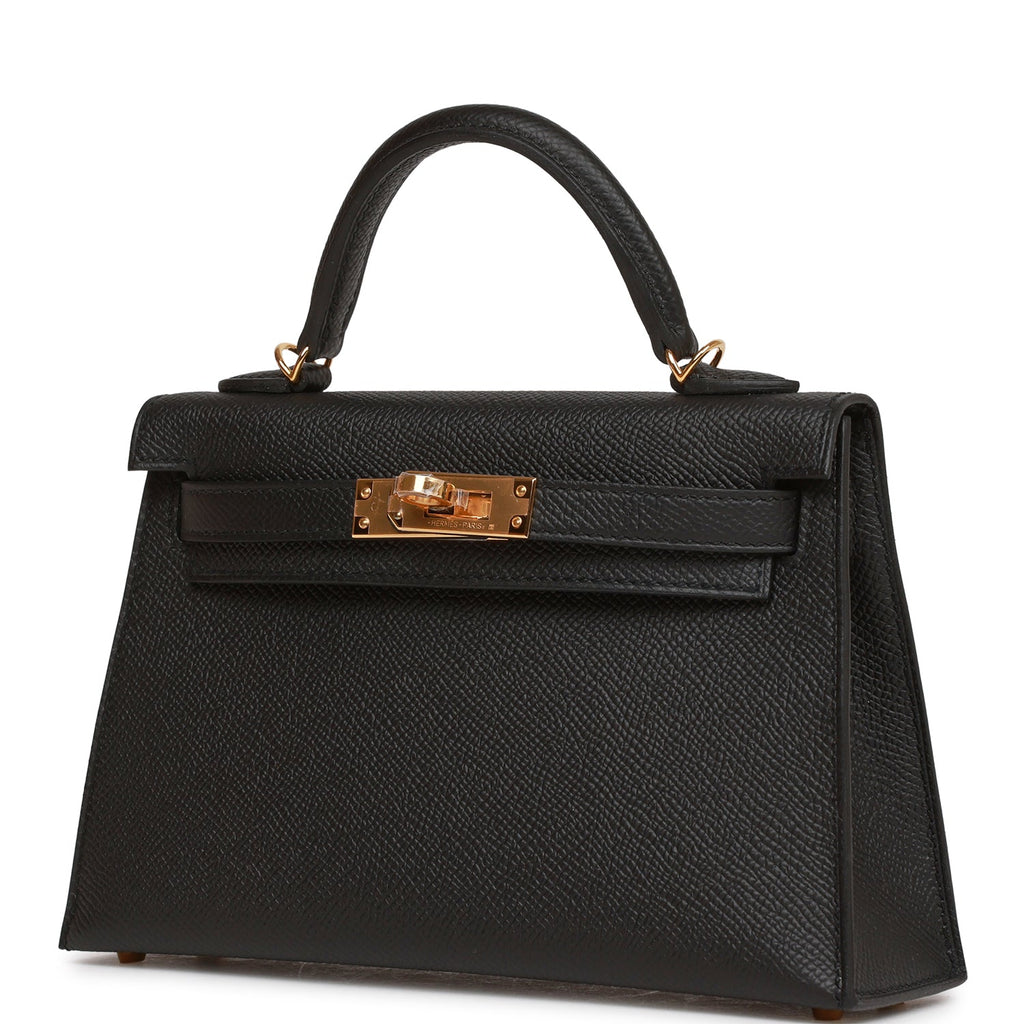 Hermes Kelly Sellier 20 Black Epsom Gold Hardware - Payment 2 for MP
