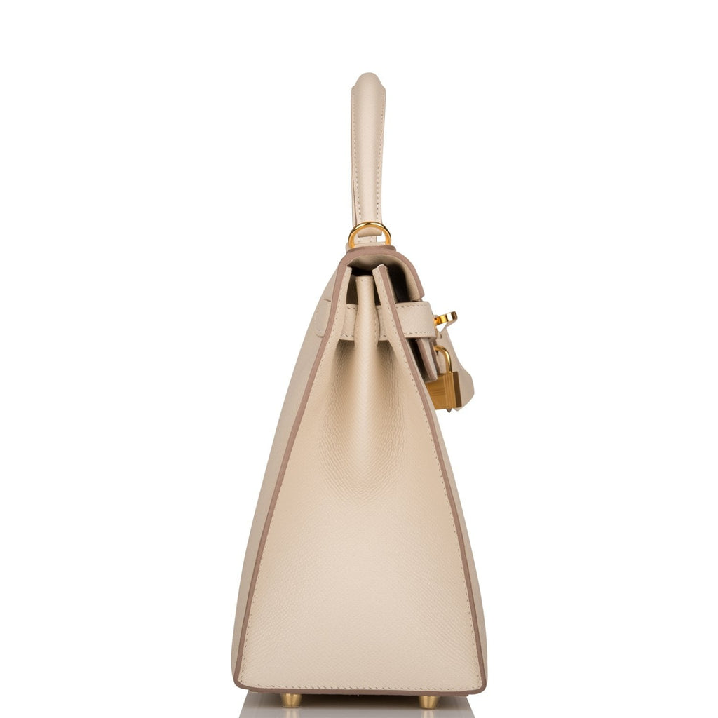 Hermes Craie Epsom Sellier Kelly 28cm Gold Hardware
