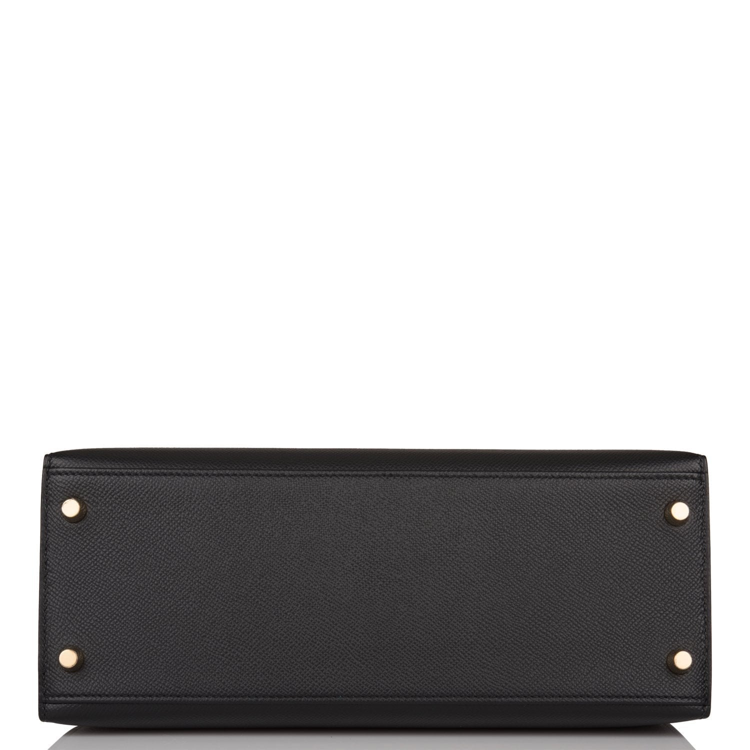 Hermes Kelly Sellier 28 Black Epsom Gold Hardware