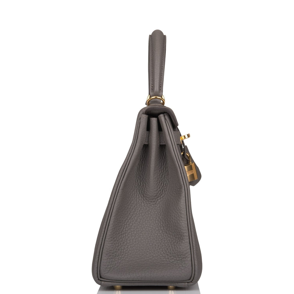 Hermes Kelly Retourne 25 Etain Togo Gold Hardware - Deposit 1 for Zl