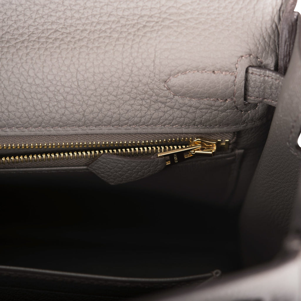 Hermes Kelly Retourne 25 Etain Togo Gold Hardware - Deposit 1 for Zl