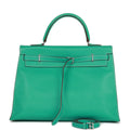 d Hermes Kelly Flat 35 Lagoon Swift Palladium Hardware