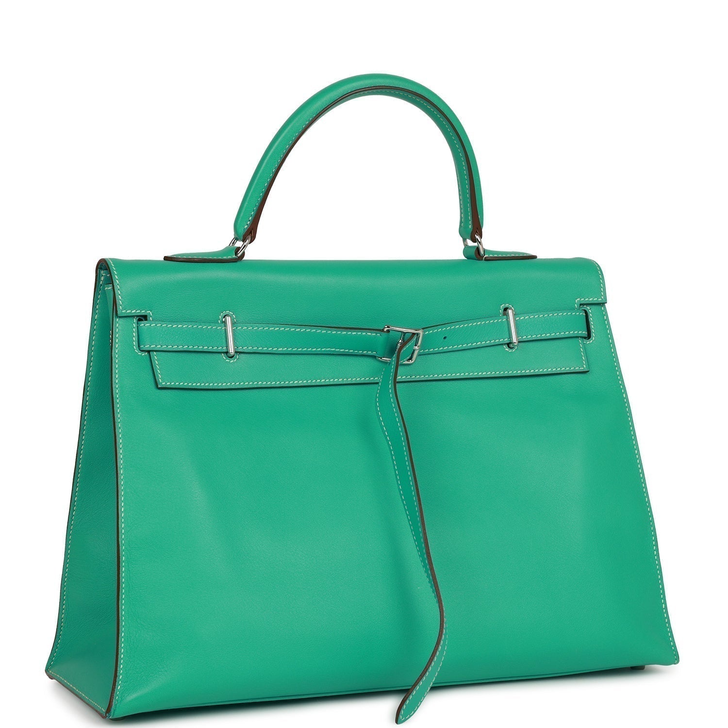 d Hermes Kelly Flat 35 Lagoon Swift Palladium Hardware