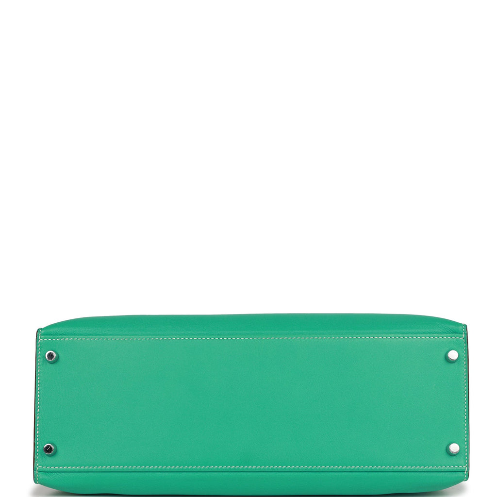 d Hermes Kelly Flat 35 Lagoon Swift Palladium Hardware