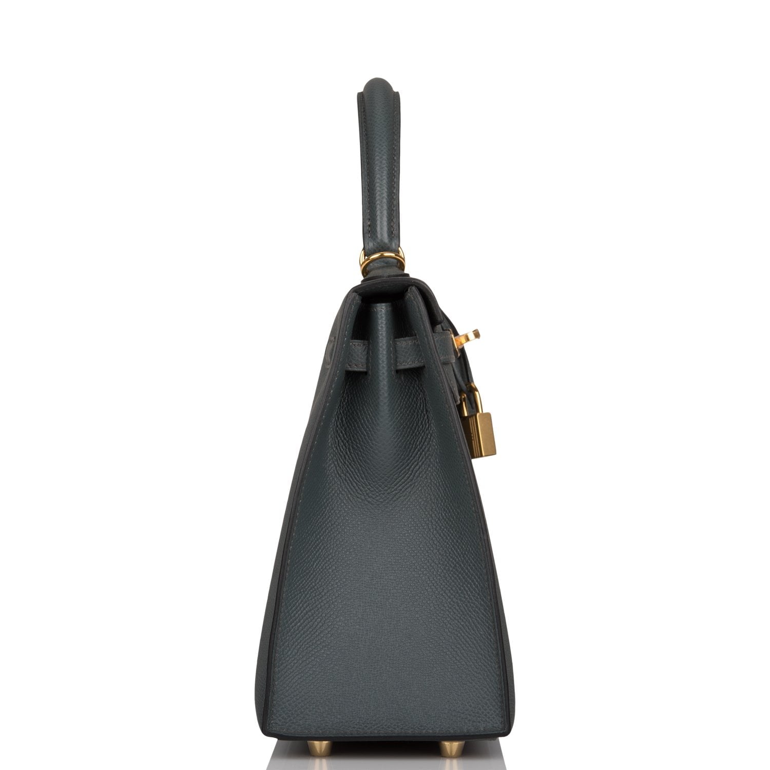 Hermes Sellier Kelly 25 Bleu Orage Epsom Gold Hardware