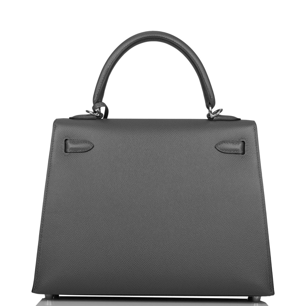 Hermes Sellier Kelly 25 Bleu Orage Epsom Gold Hardware