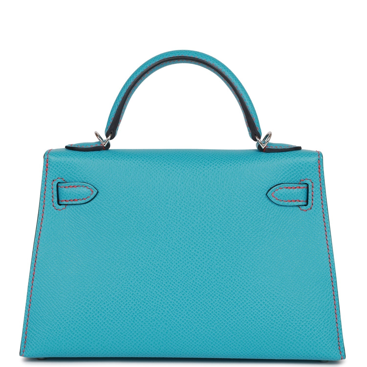 Hermes Special Order (HSS) Kelly Sellier 20 Bleu du Nord and Bougainvillea Epsom Palladium Hardware