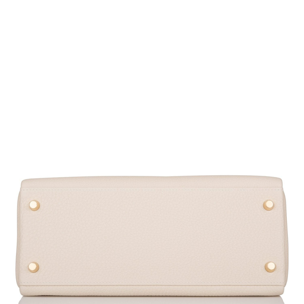 Hermes Kelly Retourne 28 Craie Togo Gold Hardware