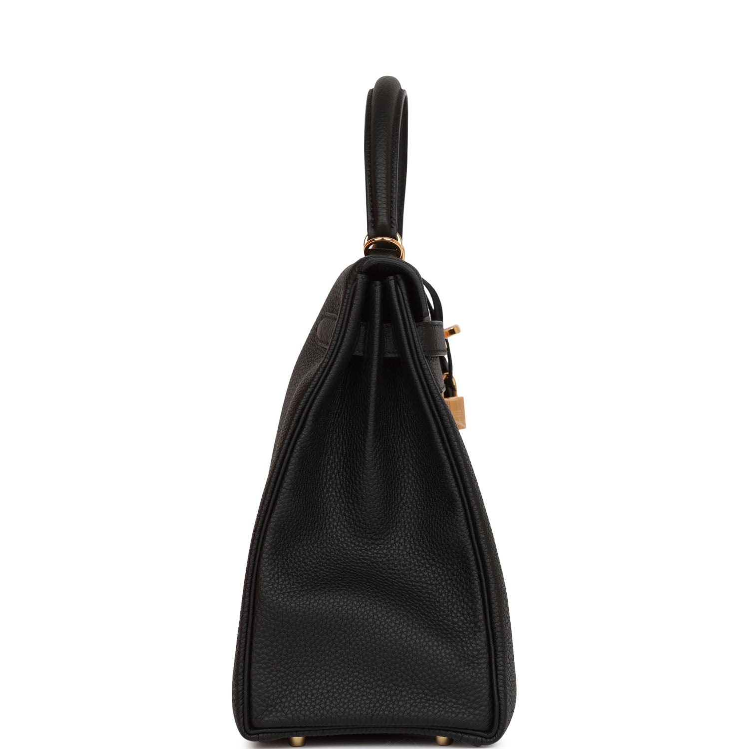 Hermes Kelly Retourne 35 Black Togo Gold Hardware