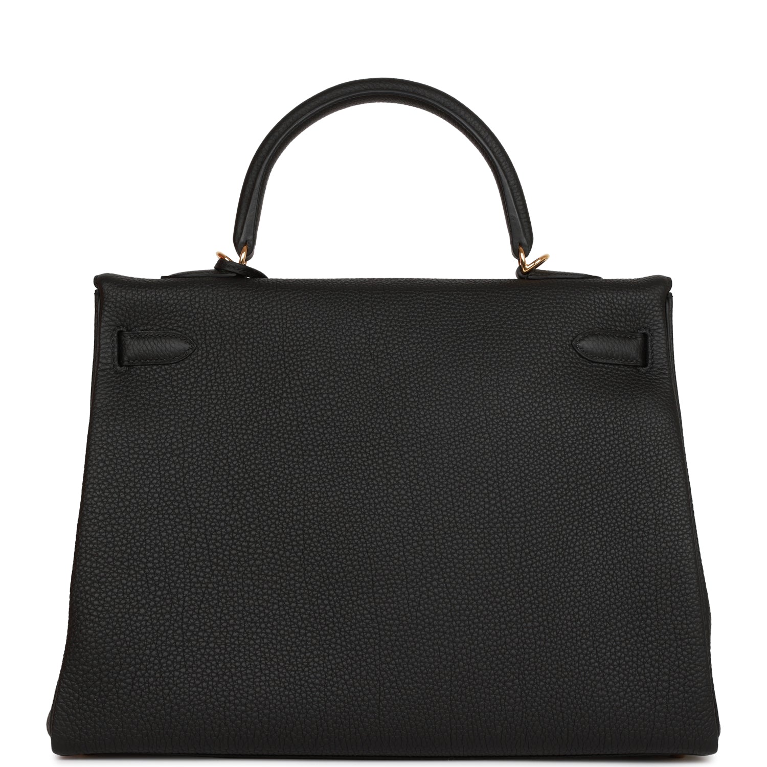 Hermes Kelly Retourne 35 Black Togo Gold Hardware