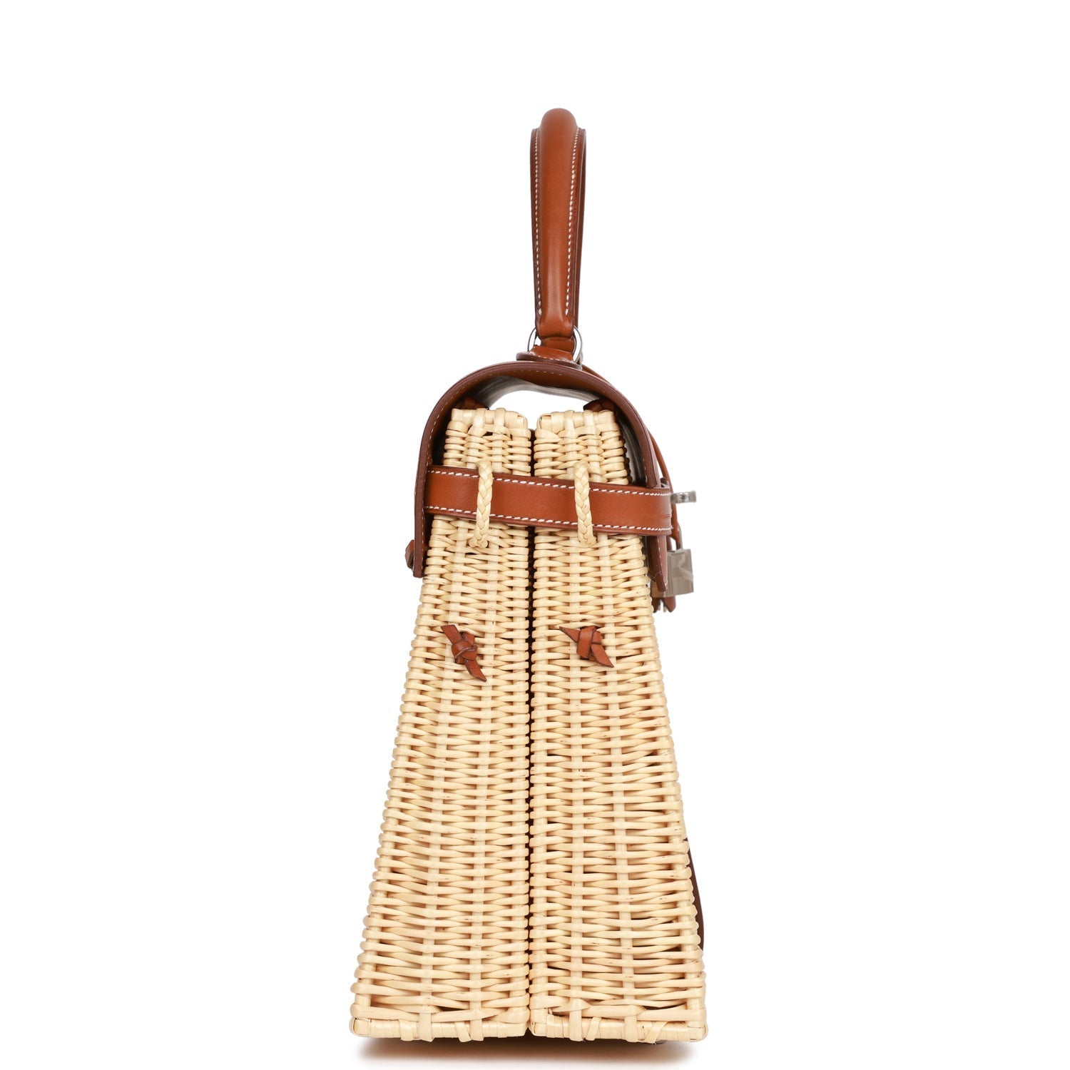Hermes Picnic Kelly 35 Fauve Barenia Palladium Hardware