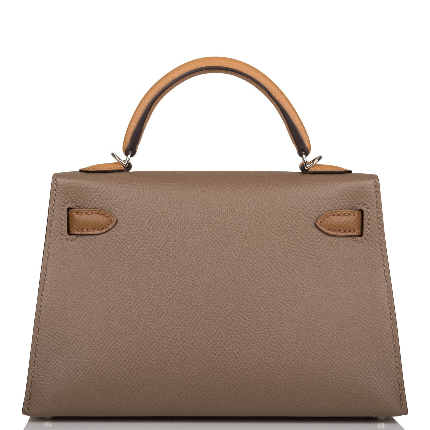 Hermes Kelly Sellier 20 Etoupe, Alezan and Biscuit Epsom Palladium Hardware