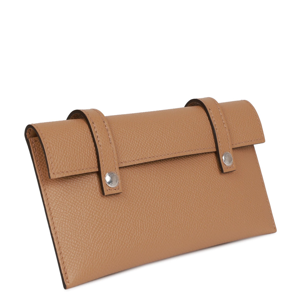 Hermes "Quelle Idolle" Picto Kelly Doll Nata Epsom Palladium Hardware
